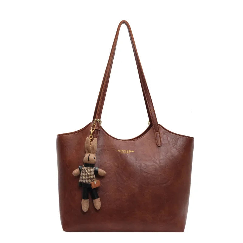 Mirabel | Women’s Classic Shopper Bag with Charm Detail