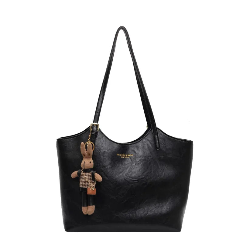 Mirabel | Women’s Classic Shopper Bag with Charm Detail