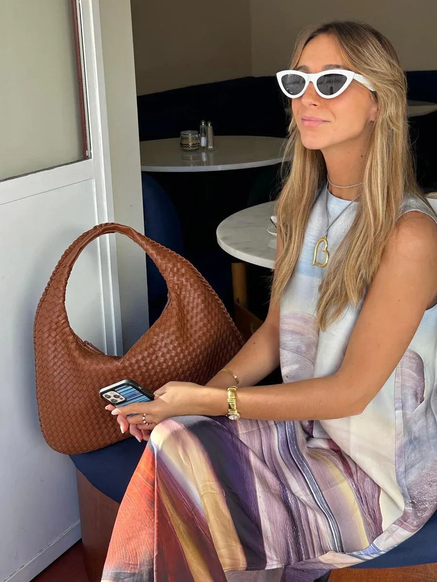 Nerina | Women’s Woven Handbag with Trendy Design