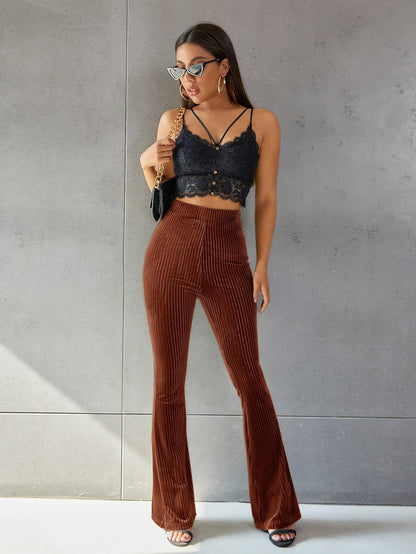 Dara | Women’s Corduroy Flare Trousers