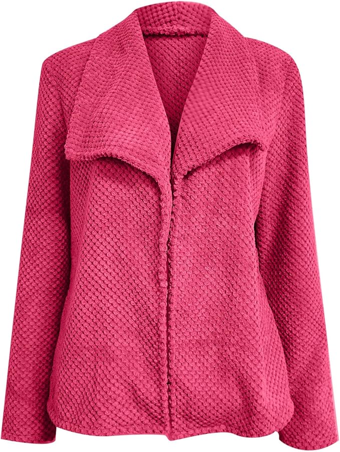 Watermelon Long Sleeve Solid Color Cardigan