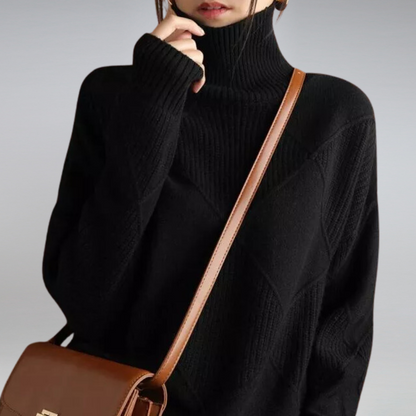 Aurora Cozy Turtleneck Sweater for Women | Soft Knit, Casual Warmth