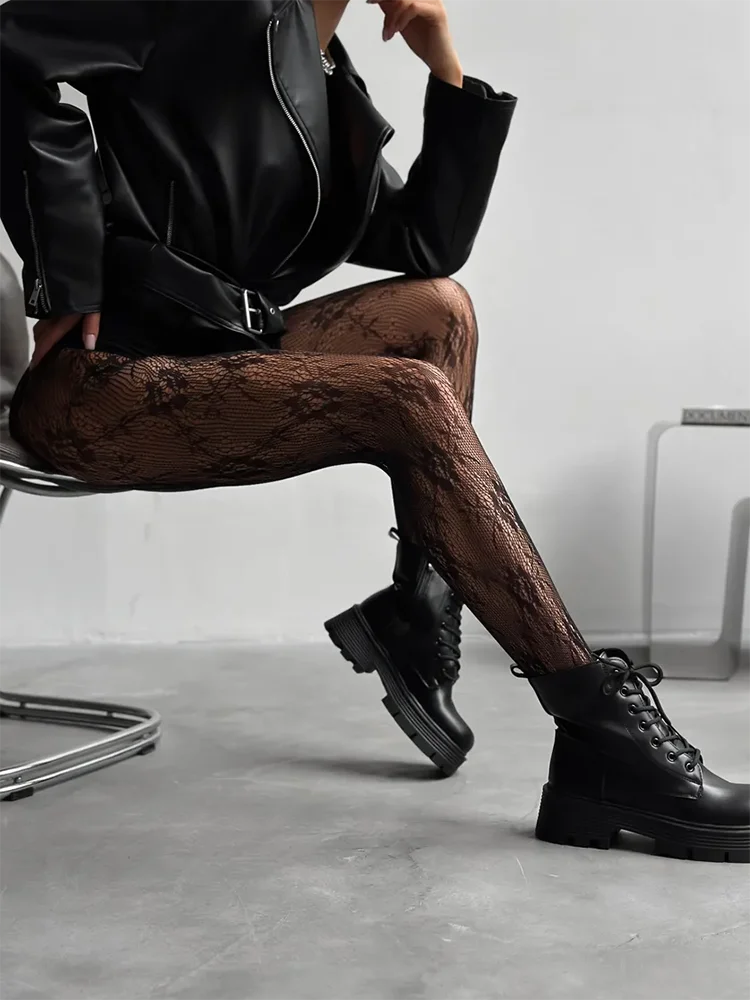 Bianca Belle Women's Tights | Floral Fishnet Design, Versatile Style