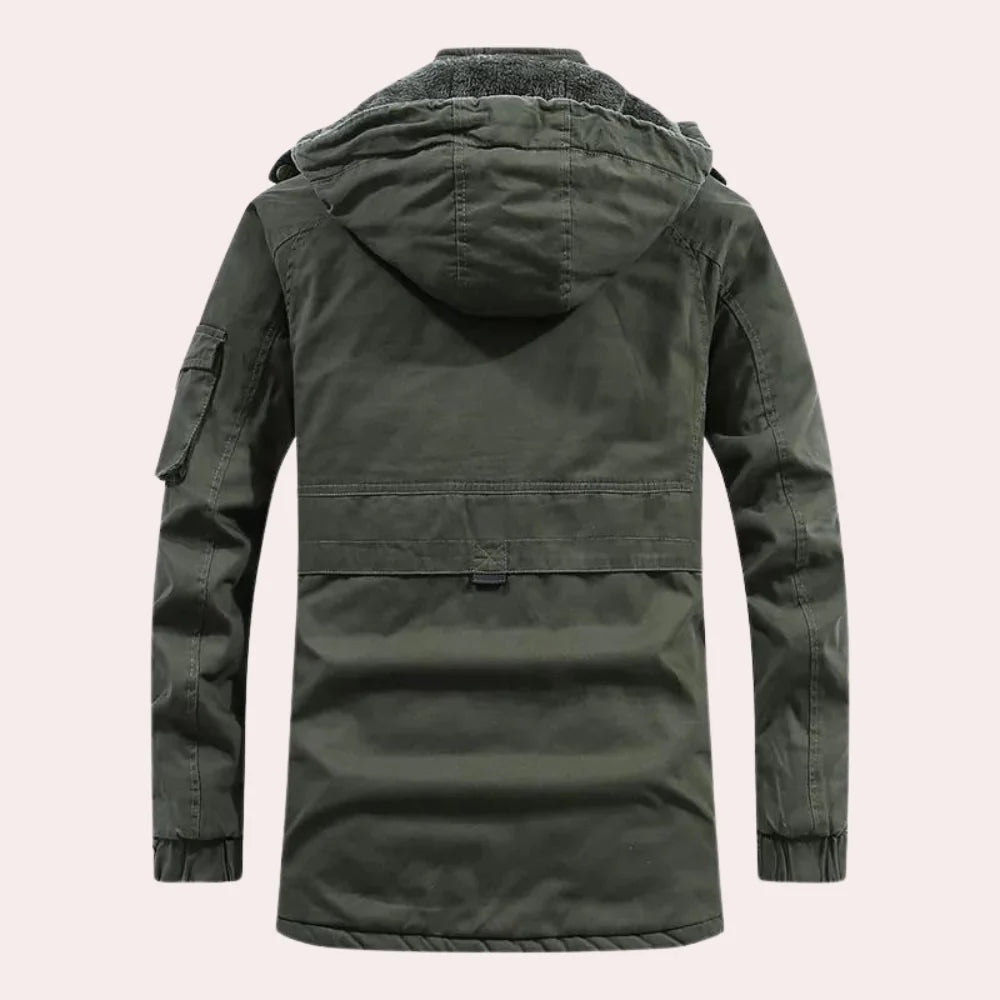 Stylish hooded winter coat for men