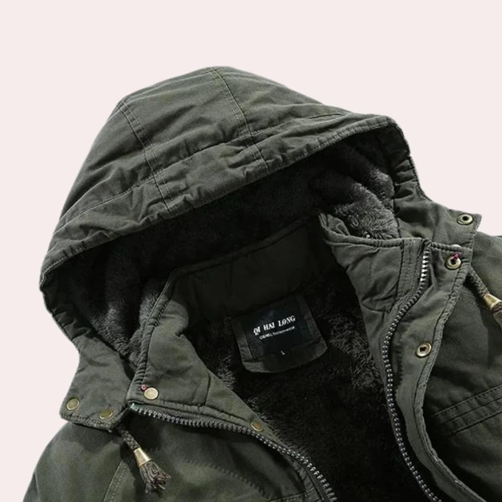 Stylish hooded winter coat for men