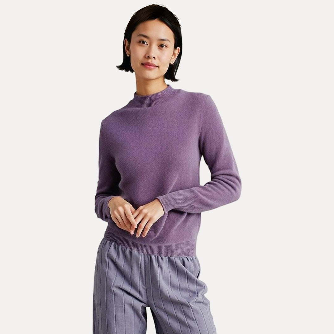 Elegant Knitted Wool Sweater for Women