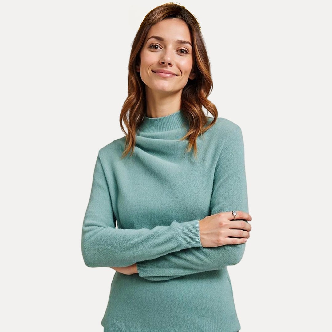 Elegant Knitted Wool Sweater for Women