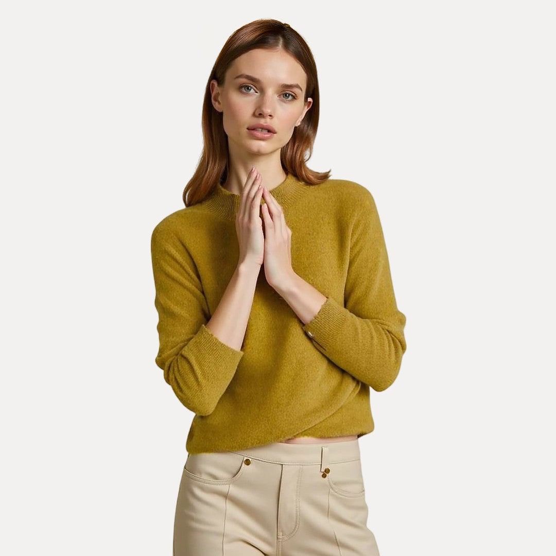 Elegant Knitted Wool Sweater for Women