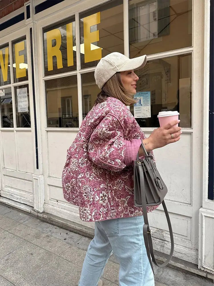 Carmela Women's Lightweight Jacket | Floral Print, Spring Essential
