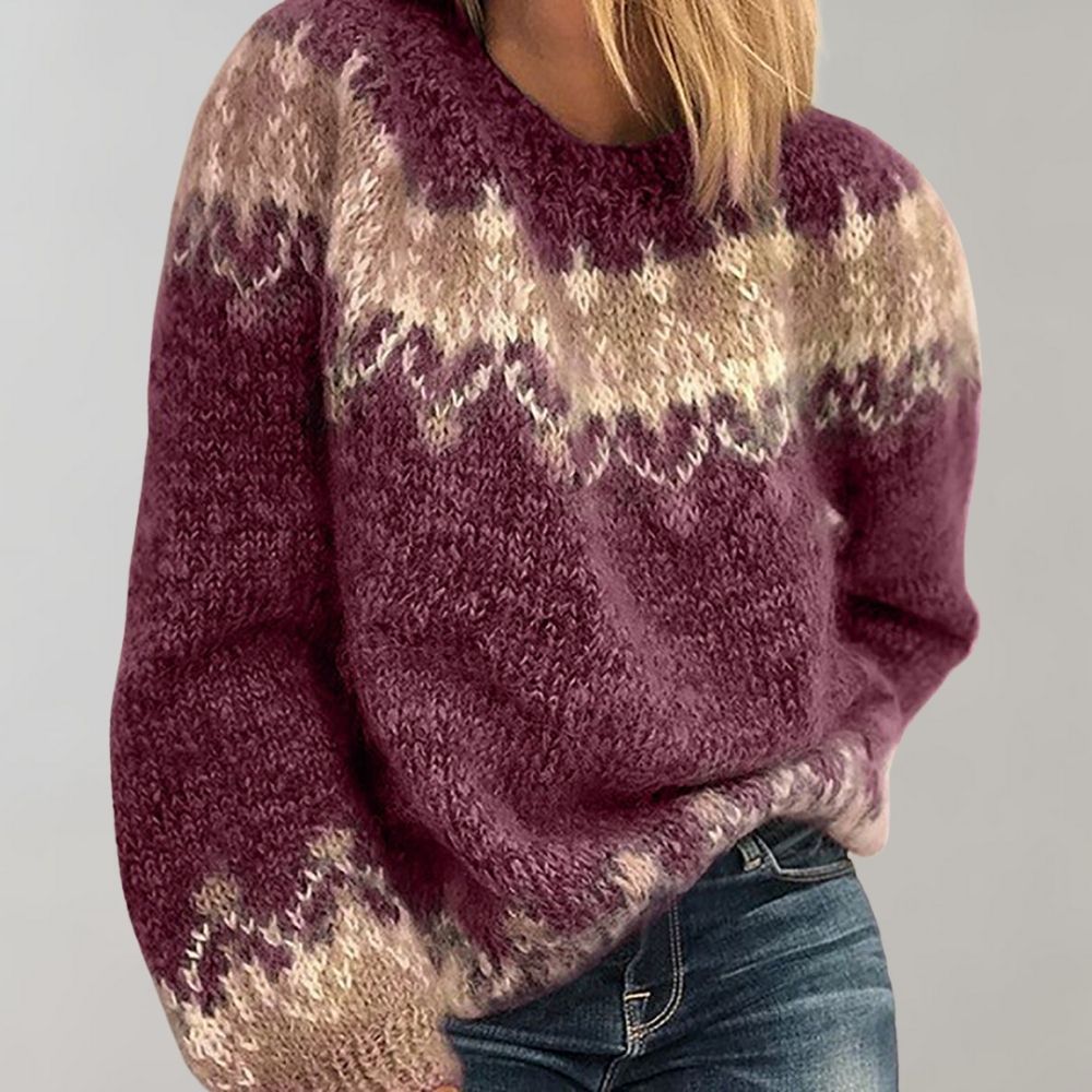 Grace Women's Sweater | Cozy Knit, Classic Round Neck