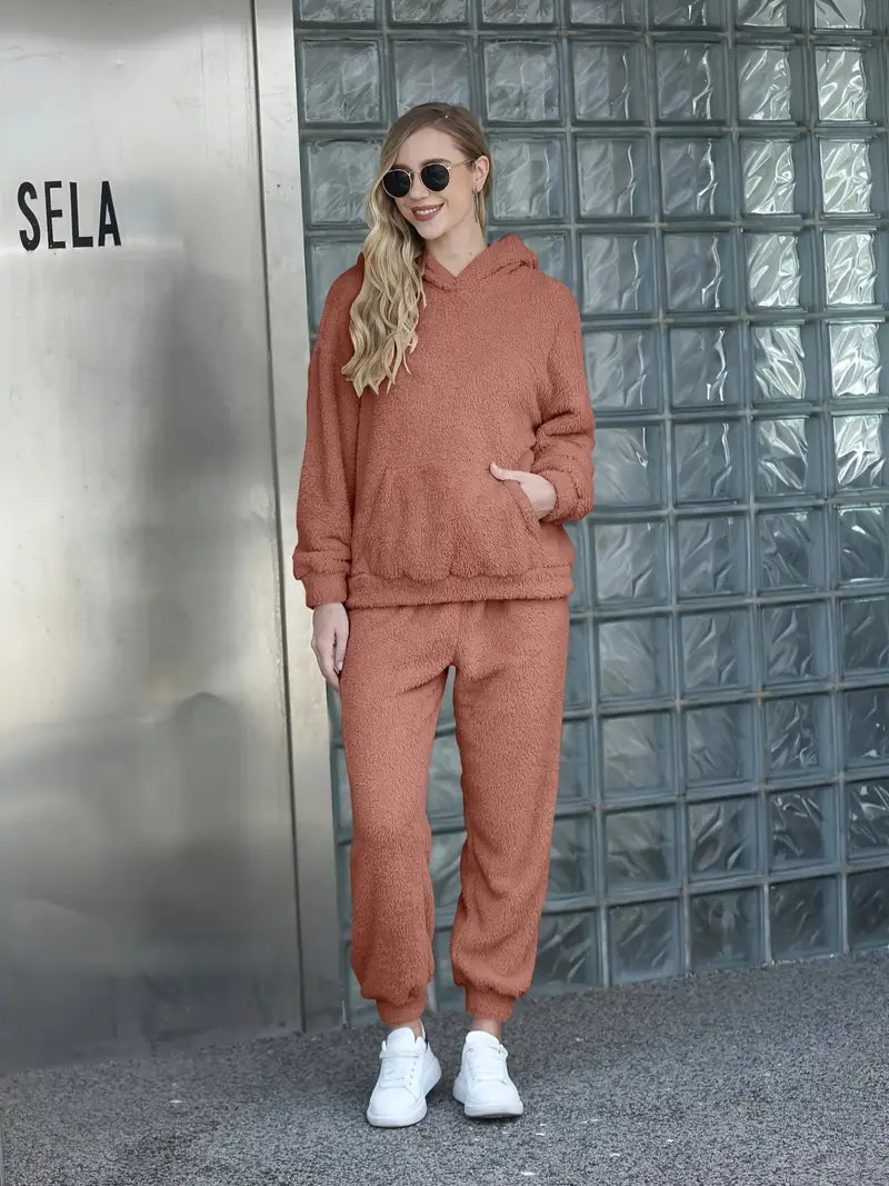 Gwendolyn Women's Loungewear Set | Cozy Teddy Fabric, Casual Comfort