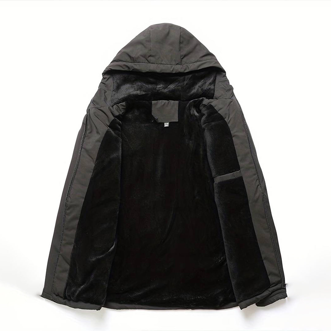 Modric Men's Windbreaker Jacket | Waterproof, Black Windbreaker for Outdoor Adventures