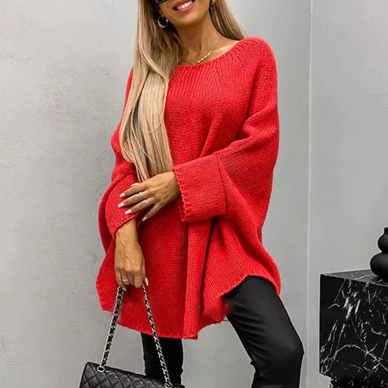 Sassy Women's Oversized Sweater | Chunky Knit, Casual Style