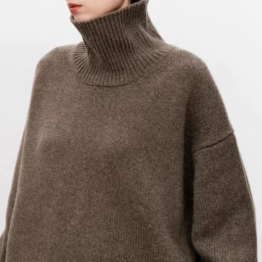 Selvara Women's Oversized Sweater | Premium Wool Blend, Cozy Layering