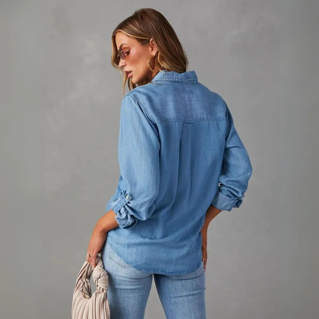 Selora Women's Shirt | Relaxed Fit Denim, Casual Style