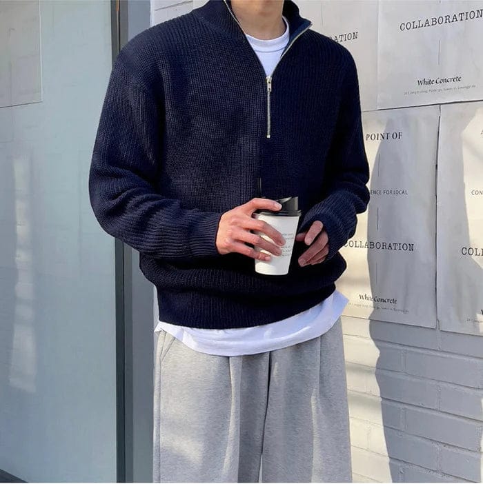 Wexler Men's Half Zip Sweater | Luxurious Knit, Versatile Layering