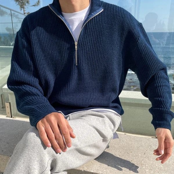 Wexler Men's Half Zip Sweater | Luxurious Knit, Versatile Layering