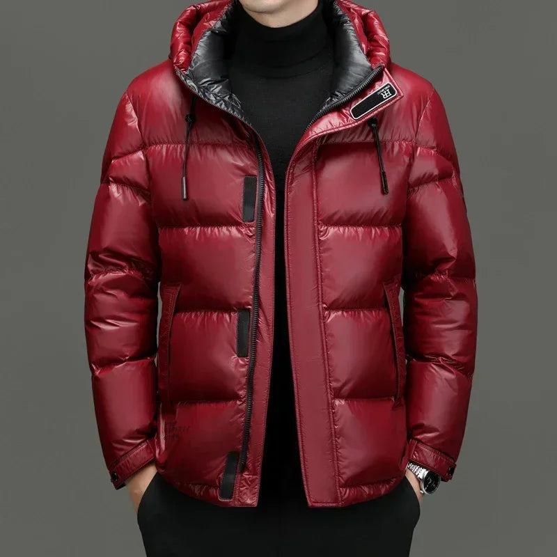 Winston Men's Winter Jacket | Down Insulation, Hooded Design for Cold Days