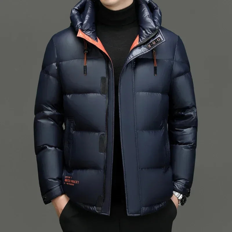 Winston Men's Winter Jacket | Down Insulation, Hooded Design for Cold Days
