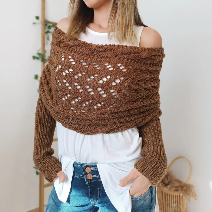 Aubrey Women’s Knitted Wrap | Boho-Inspired, Year-Round Style