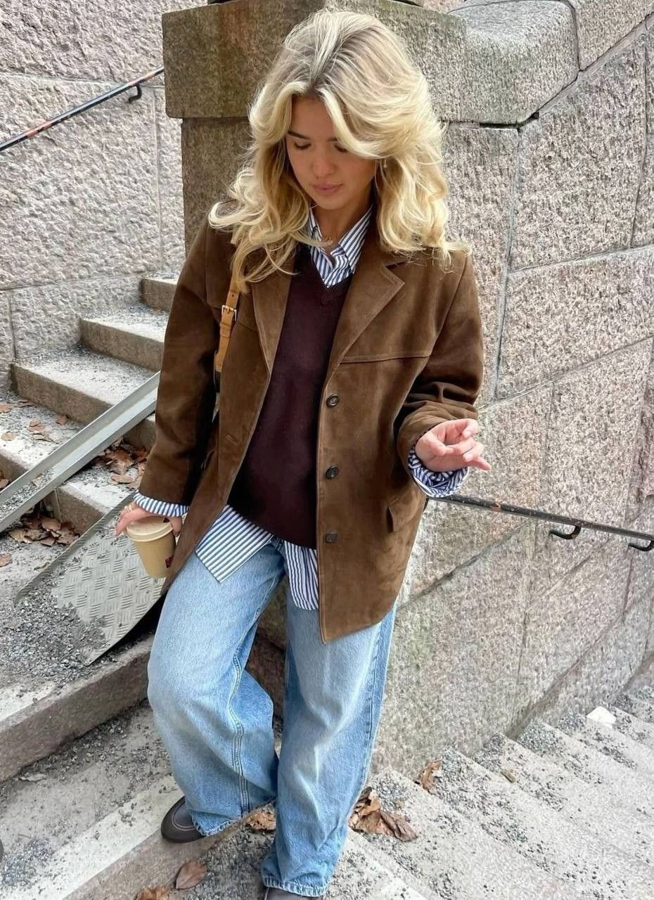 Dara Women's Suede Jacket | Slim Fit, Autumn Essential