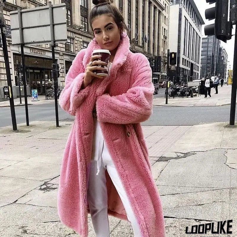Celeste | Women’s Elegant Long Faux Fur Coat