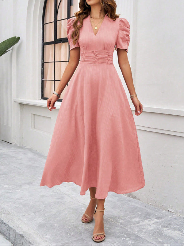 Ivanna | Women Velvet Dress Elegant V-Neck Midi