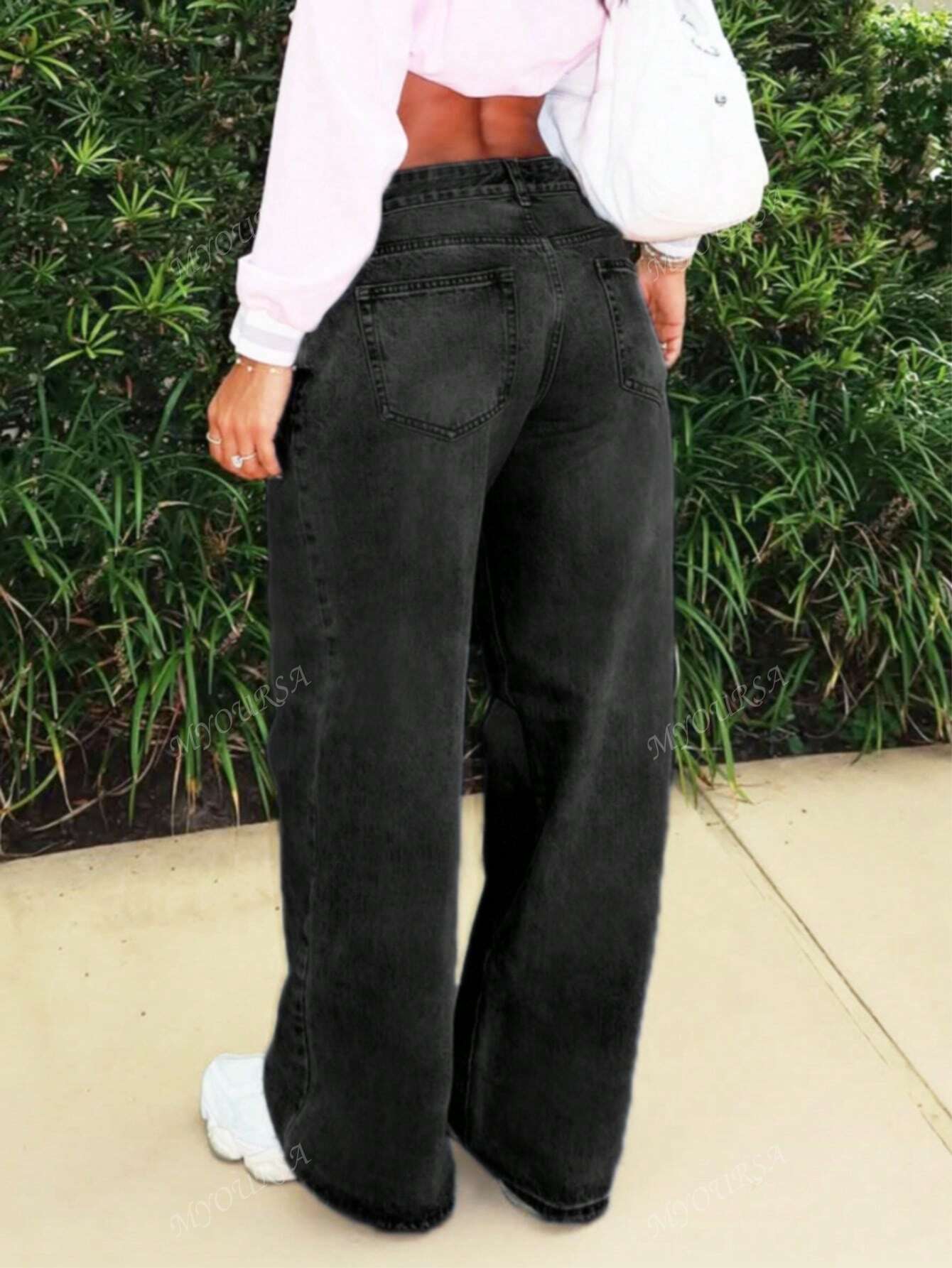 Mira | Women’s Low Rise Baggy Jeans Wide Leg Denim