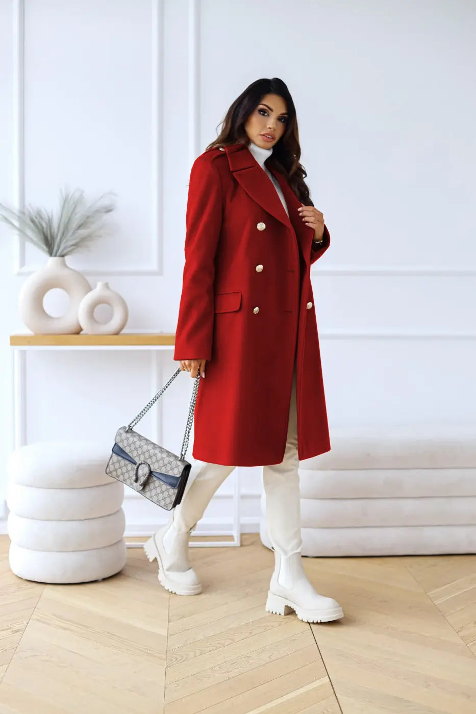 Lira | Women’s Double-Breasted Wool Coat