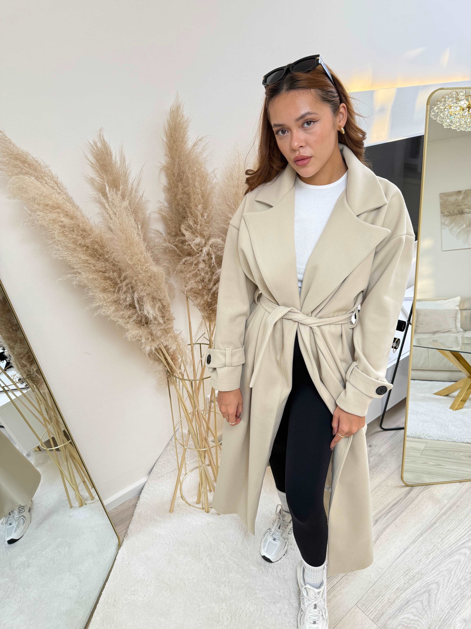 Flavia | Women’s Longline Coat in Soft Polyester Blend