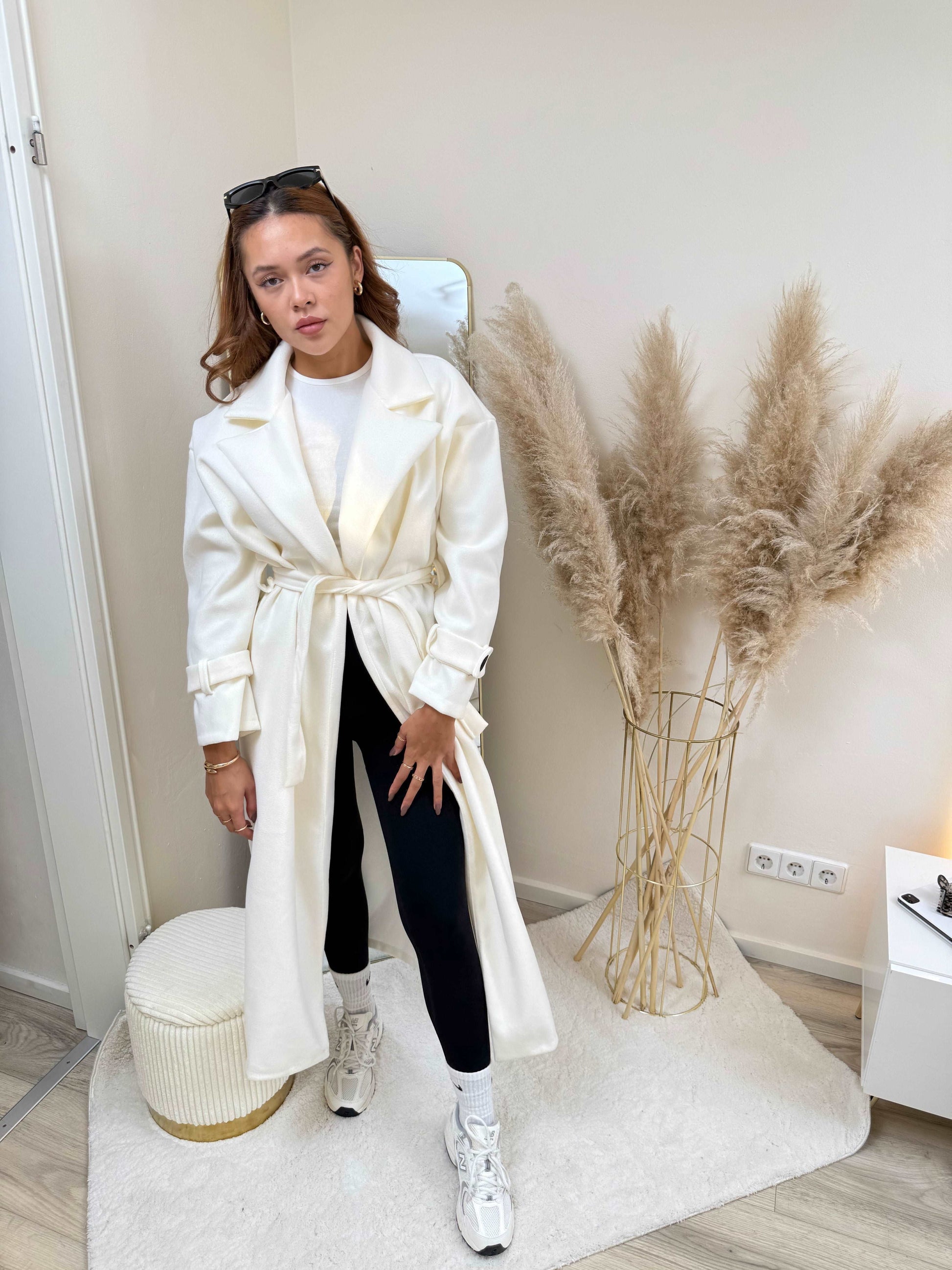 Flavia | Women’s Longline Coat in Soft Polyester Blend