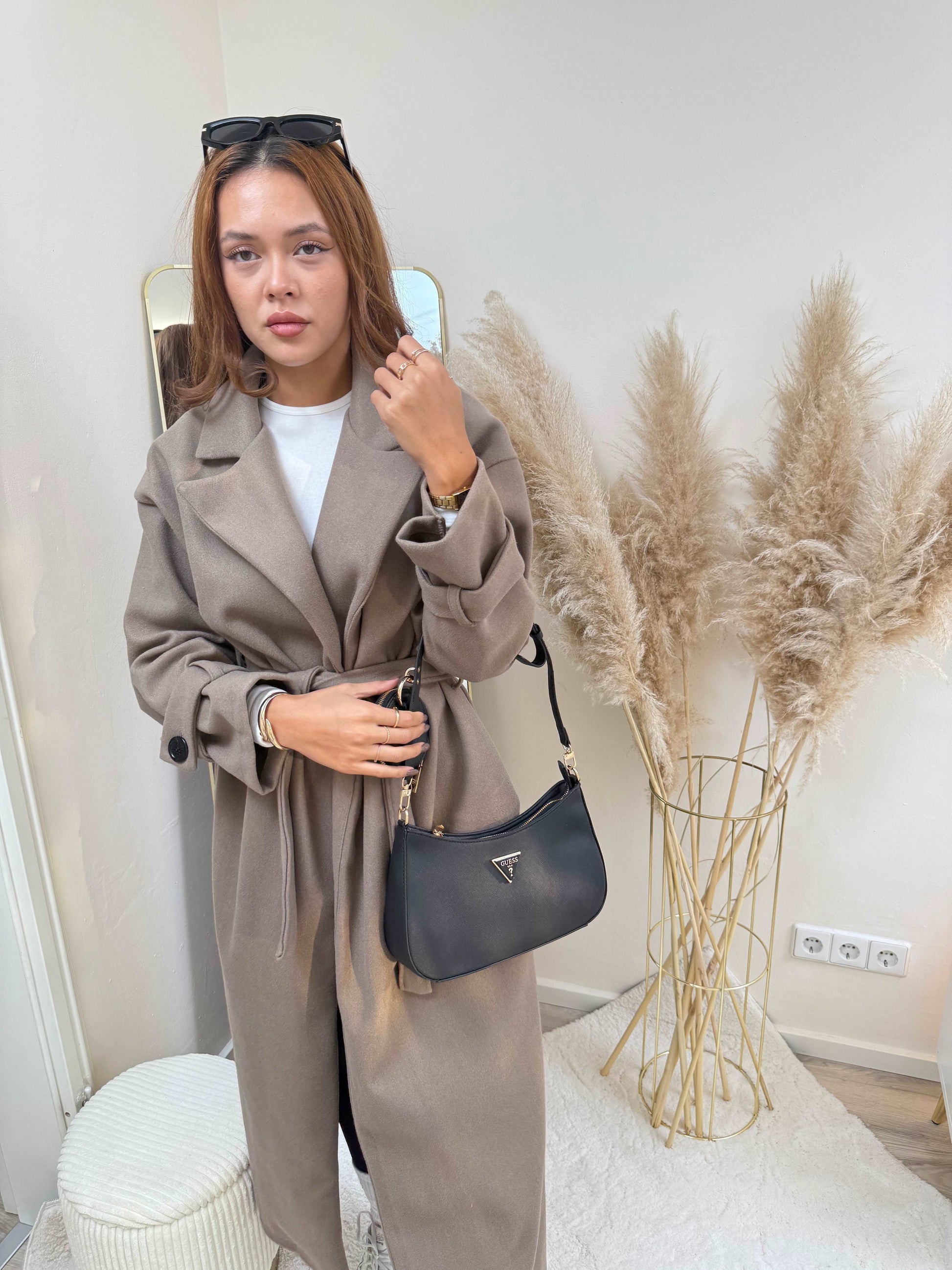 Flavia | Women’s Longline Coat in Soft Polyester Blend