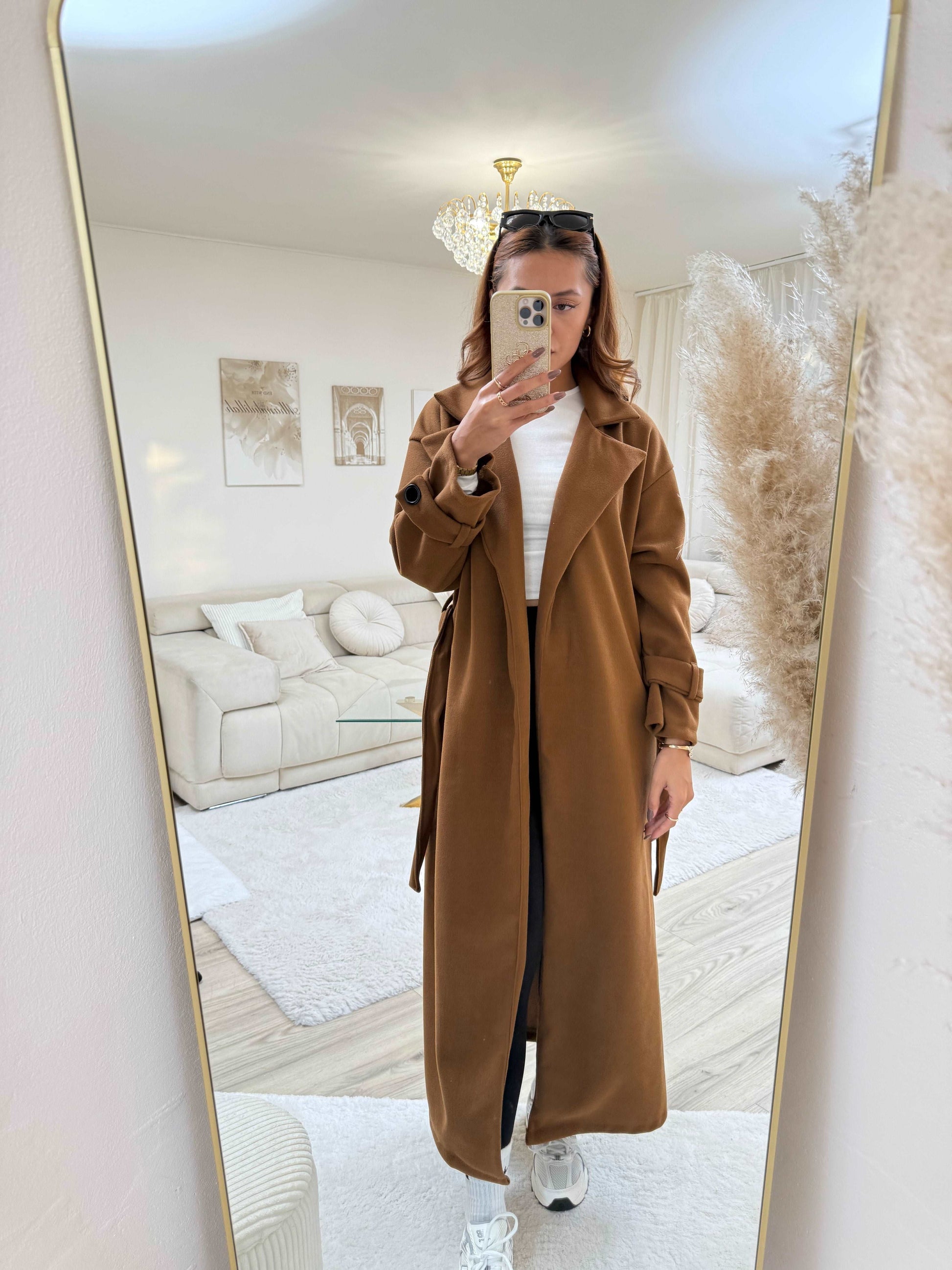 Flavia | Women’s Longline Coat in Soft Polyester Blend