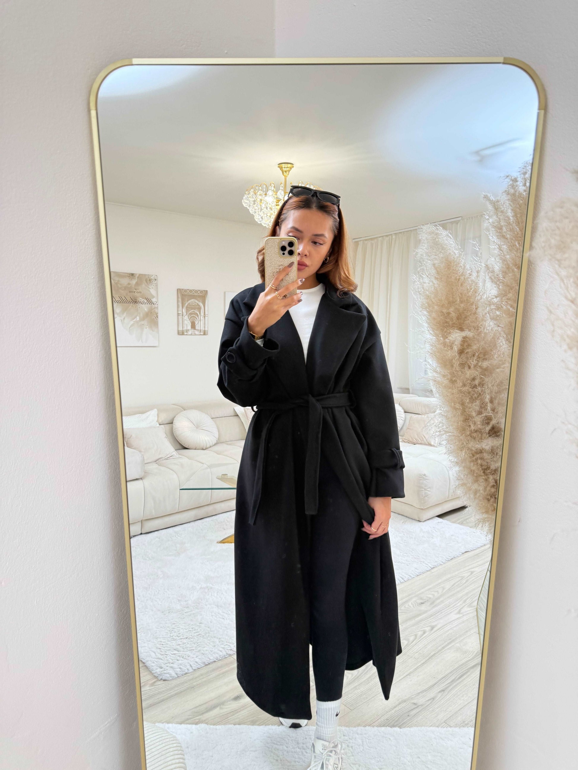 Flavia | Women’s Longline Coat in Soft Polyester Blend