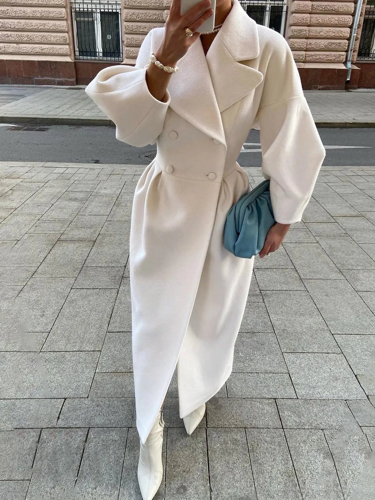 Arnelle | Women’s Longline Coat with Belt