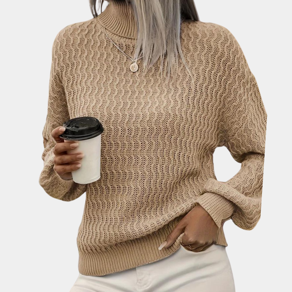 Talia | Women’s Winter Sweater with Turtleneck and Long Sleeves