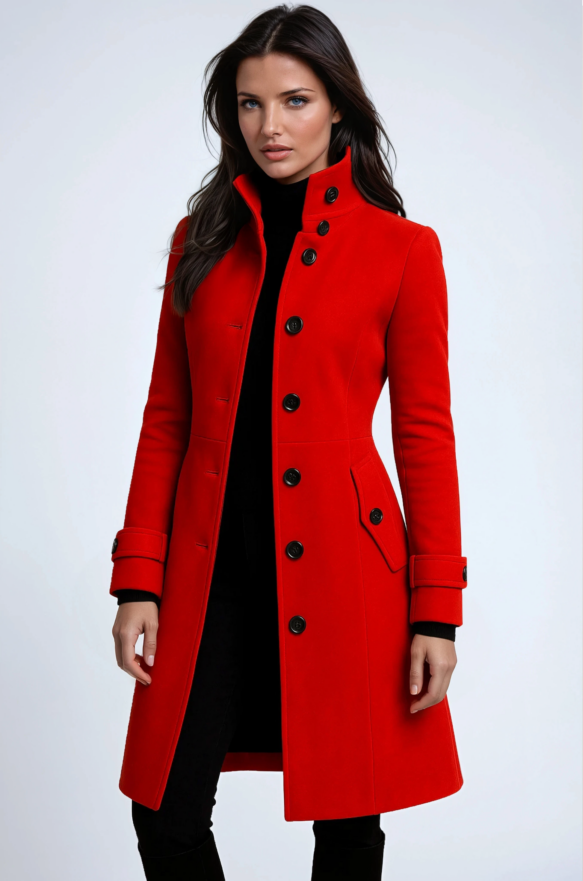 Sabria | Women’s Long Elegant Winter Coat for Cold Days