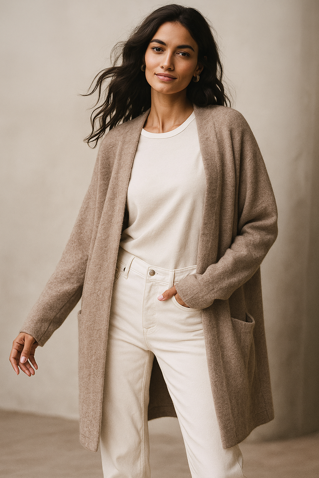 Carys | Womenâs Cashmere Cardigan with Pockets