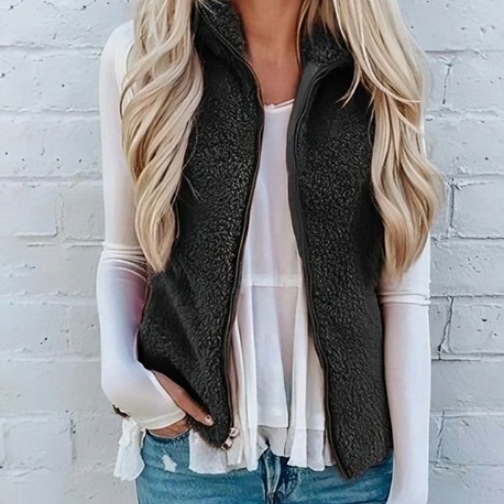 Nina Cosy Knit Jacket For Women | Warm, Zip-Up Style
