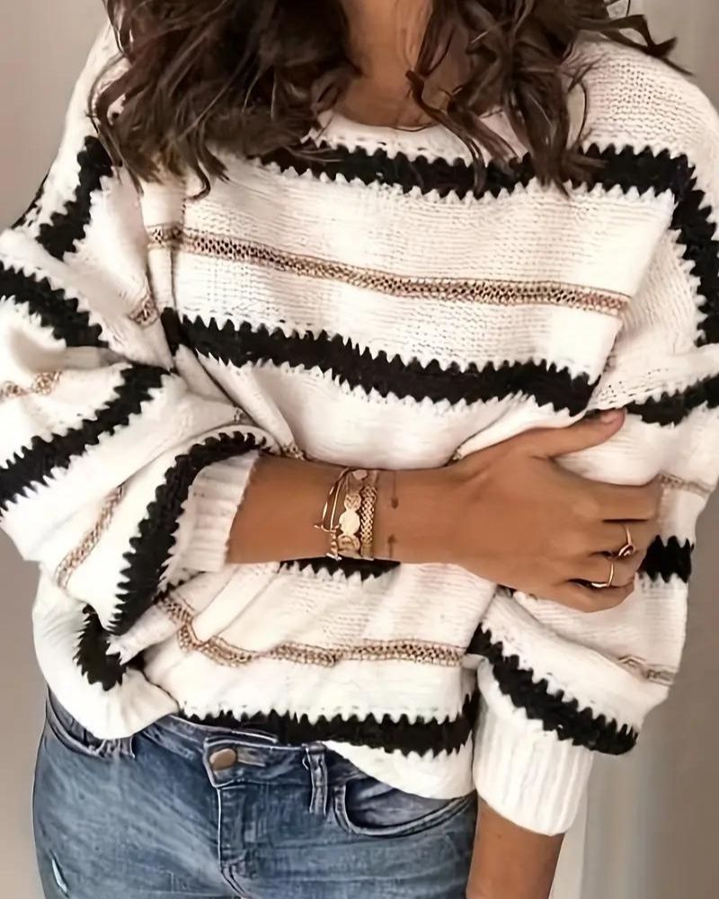Daisy Knit Sweater for Women | Soft Fabric, Relaxed Fit