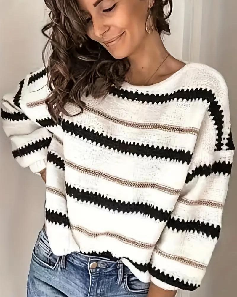 Daisy Knit Sweater for Women | Soft Fabric, Relaxed Fit
