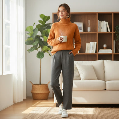 Aurora Cozy Turtleneck Sweater for Women | Soft Knit, Casual Warmth
