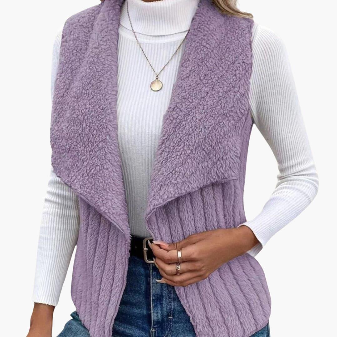 Alenya Structured Vest for Women | Textured Fabric, Versatile Layering