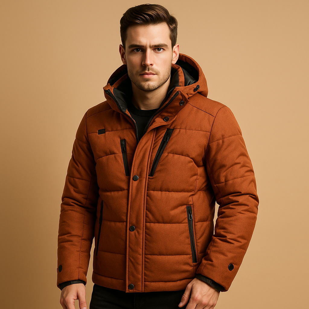 Rafael Down Parka for Men | 90% Down Insulation, Detachable Hood