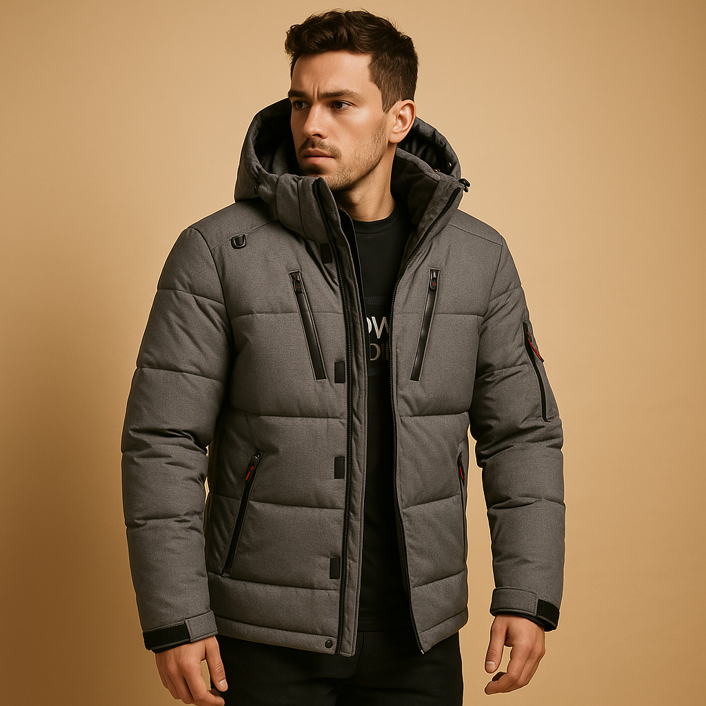 Rafael Down Parka for Men | 90% Down Insulation, Detachable Hood