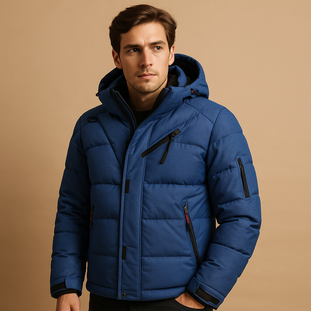 Rafael Down Parka for Men | 90% Down Insulation, Detachable Hood
