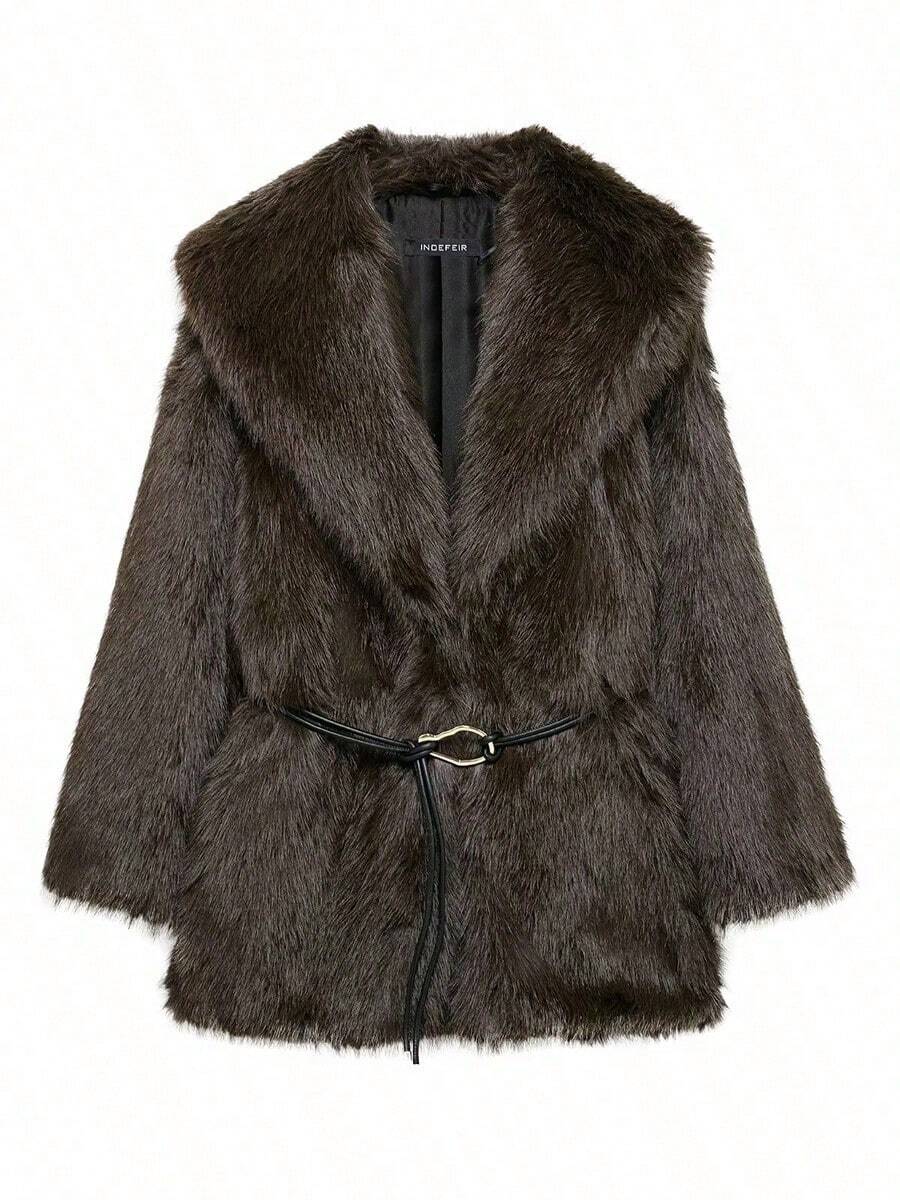 Keira | Women’s Faux Fur Winter Coat with Collar