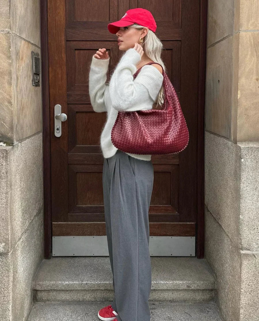 Nerina | Women’s Woven Handbag with Trendy Design