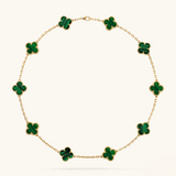 CLOVER | 10 Motive Green Necklace