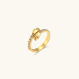 Olivine Gold Ring